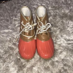 Coral Jack Rogers Duck boots